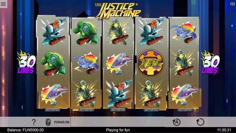 Main Screen Reels - Justice Machine 1x2 Gaming  