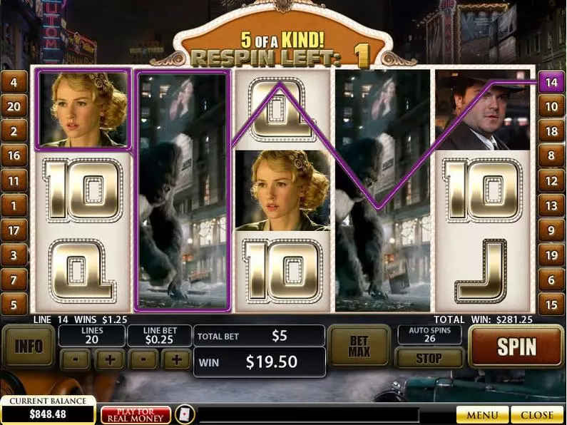 Bonus 1 - King Kong PlayTech Video 