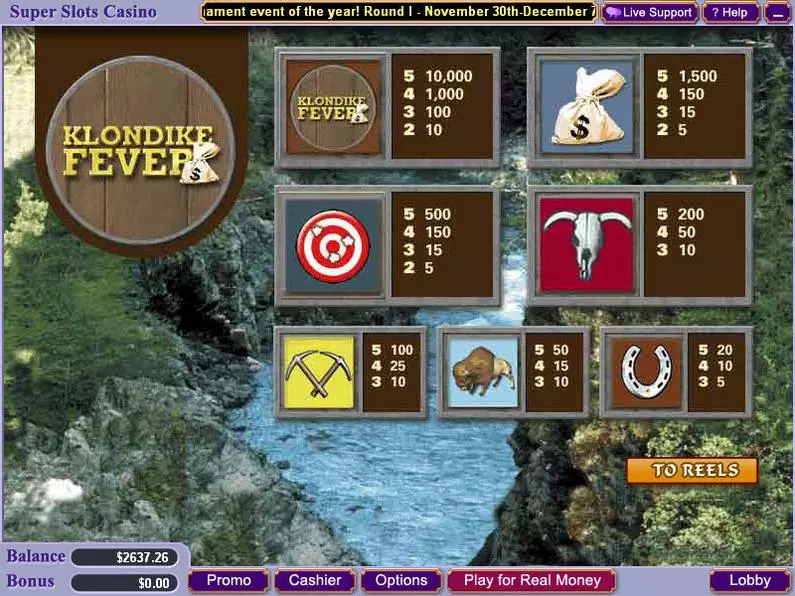 Info and Rules - Klondike Fever Vegas Technology Video 