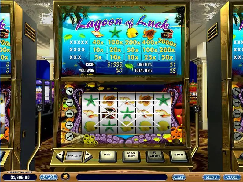 Main Screen Reels - Lagoon of Luck PlayTech  