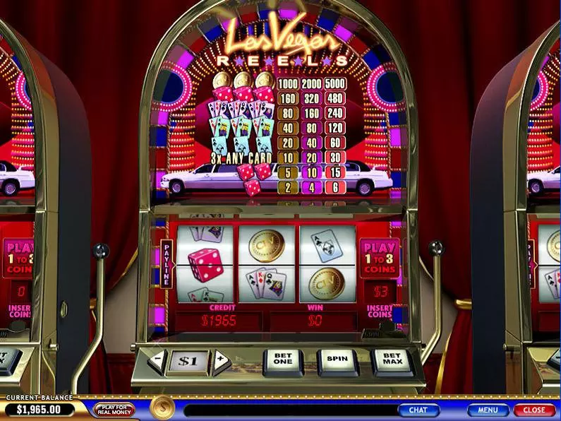 Main Screen Reels - Las Vegas Reels PlayTech Classic 