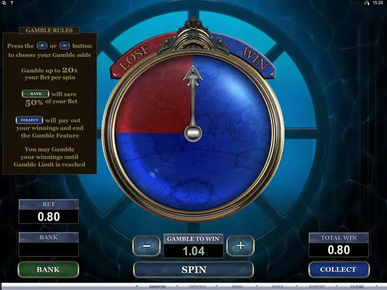 Gamble Screen - Leagues of Fortune Microgaming Bonus Round 