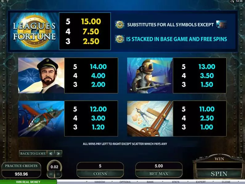 Info and Rules - Leagues of Fortune Microgaming Bonus Round 