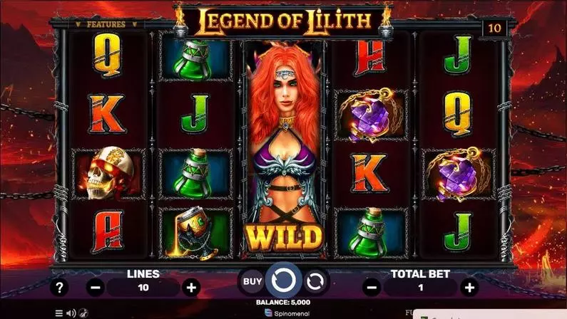 Main Screen Reels - Legend Of Lilith Spinomenal  