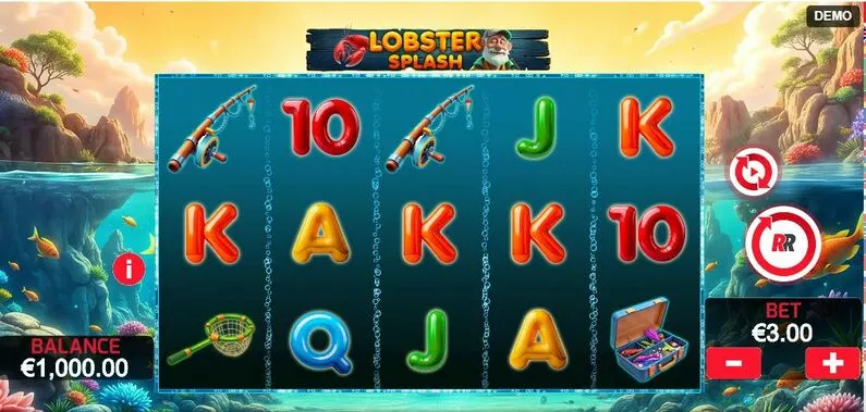 Main Screen Reels - Lobster Splash Red Rake Gaming  