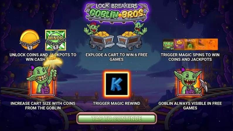 Info and Rules - Lock Breakers – Goblin Bros Greentube  