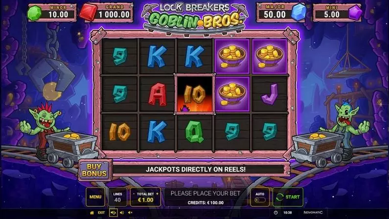 Main Screen Reels - Lock Breakers – Goblin Bros Greentube  