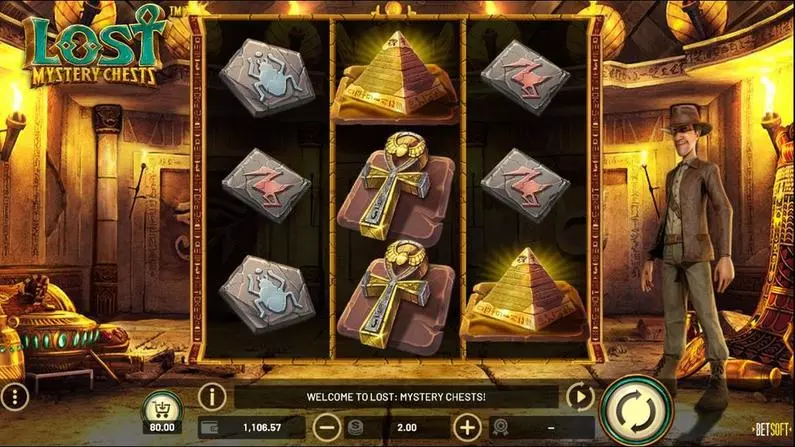 Main Screen Reels - Lost Mystery Chests BetSoft  