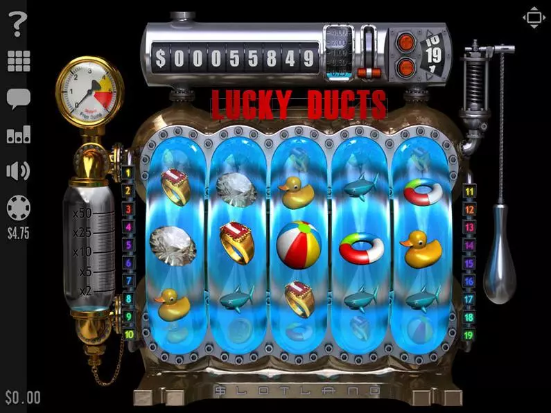 Main Screen Reels - Lucky Ducts Slotland Software Video 