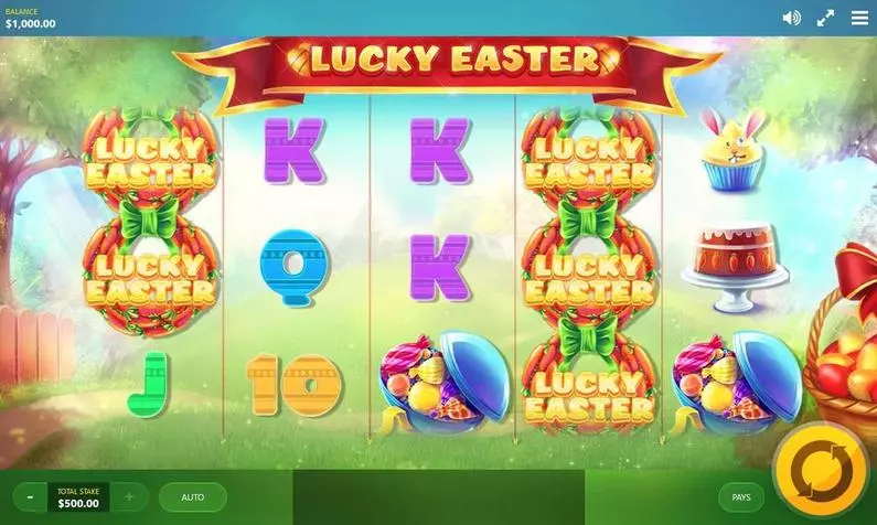 Main Screen Reels - Lucky Easter Red Tiger Gaming  