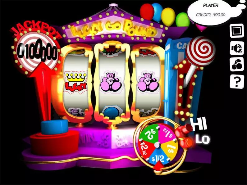Main Screen Reels - Lucky Go Round Slotland Software Classic 