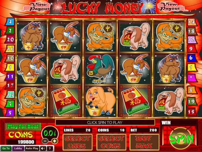 Main Screen Reels - Lucky Money Wizard Gaming Coin Based 