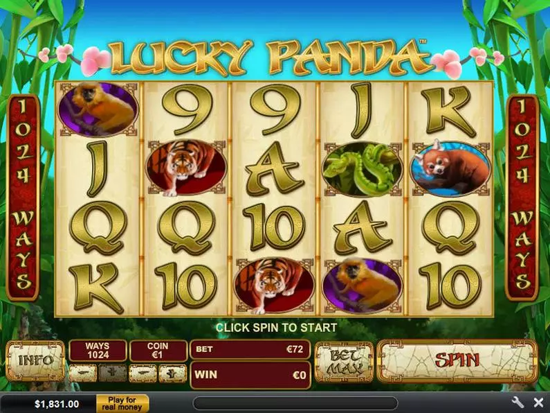 Main Screen Reels - Lucky Panda PlayTech All Ways Pays 