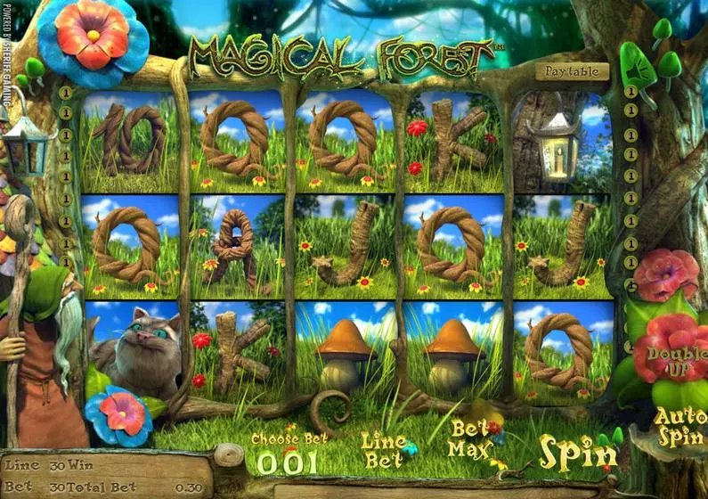Main Screen Reels - Magical Forest Sheriff Gaming 3D Slot 