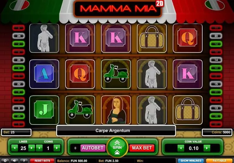 Main Screen Reels - Mamma Mia 1x2 Gaming  