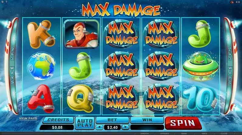 Main Screen Reels - Max Damage Microgaming 243 Ways 