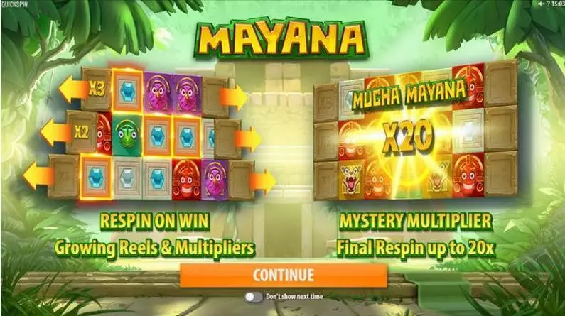 Bonus 1 - Mayana Quickspin  