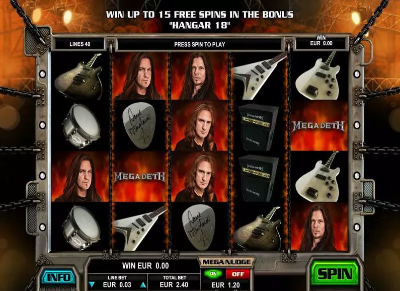 Main Screen Reels - Megadeth Leander Games Video 