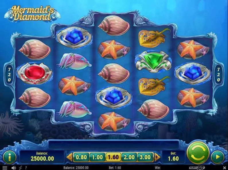 Main Screen Reels - Mermaid's Diamonds Play'n GO  