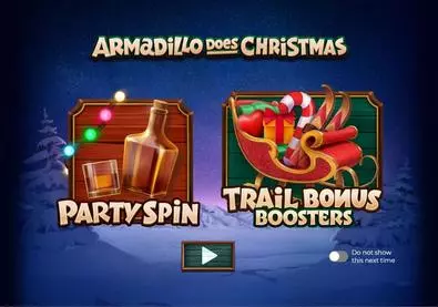 Introduction Screen - Armadillo Does Christmas 2024 Armadillo Studios 5 Reel/25 Line