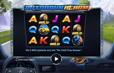 Introduction Screen - Autobahn Aalarm Apparat Gaming 5 Reel/10 Line