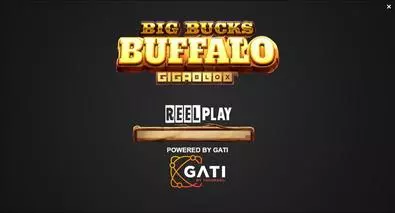 Introduction Screen - Big Bucks Buffalo GigaBlox ReelPlay 6 Reel/40 Line