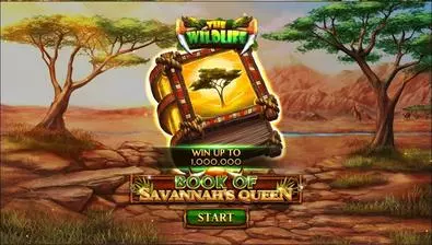 Introduction Screen - Book Of Savannah’s Queen Spinomenal 6 Reel/10 Line