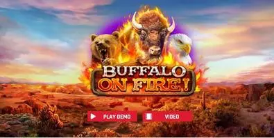 Introduction Screen - Buffalo On Fire! Red Rake Gaming 5 Reel/1024 Way