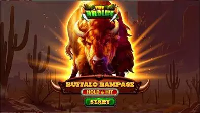 Introduction Screen - Buffalo Rampage – Hold and Hit Spinomenal 5 Reel/25 Line