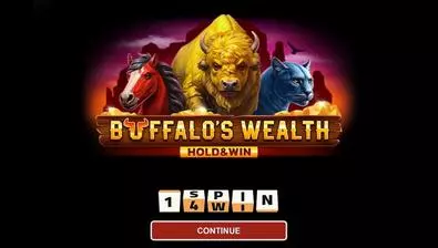 Introduction Screen - Buffalo’s Wealth 1Spin4Win 5 Reel/243 Line