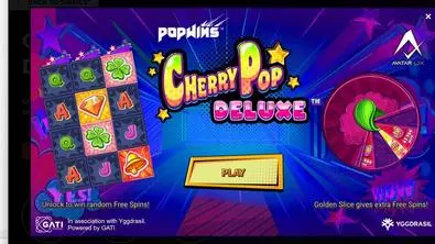 Info and Rules - CherryPop Deluxe AvatarUX 5 Reel/33614 Ways