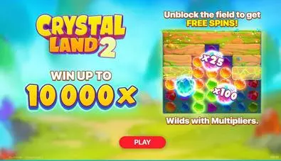 Introduction Screen - Crystal Land 2 Playson 7 Reel/