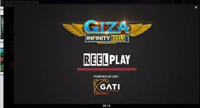 Introduction Screen - Giza Infinity Reels ReelPlay 3 Reel/Infinity