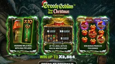 Info and Rules - Greedy Goblins That Stole Christmas BetSoft 10 Reel5 Reel/243 Line