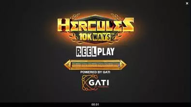 Introduction Screen - Hercules 10K WAYS ReelPlay 6 Reel/10000 Way