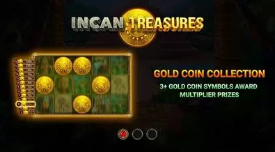 Introduction Screen - Incan Treasures Wizard Games 5 Reel/20 Line
