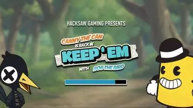Introduction Screen - Keep'em Hacksaw Gaming 6 Reel/