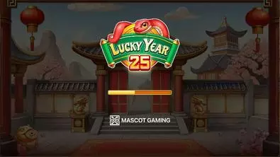 Introduction Screen - Lucky Year 25 Mascot Gaming 5 Reel/20 Line