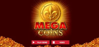 Introduction Screen - Mega Coins Red Rake Gaming 5 Reel/5 Line