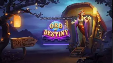 Introduction Screen - Orb of Destiny Hacksaw Gaming 6 Reel/14 Line