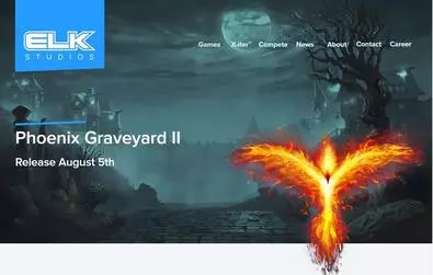 Introduction Screen - Phoenix Graveyard II Elk Studios 5 Reel/