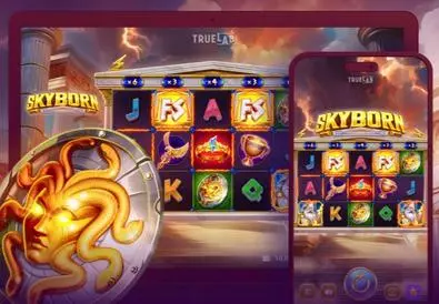 Introduction Screen - Skyborn TrueLab Games 5 Reel/243 Line