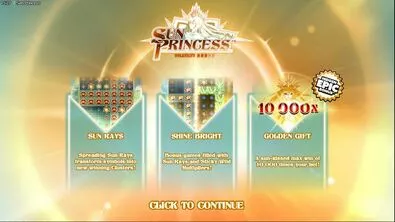 Info and Rules - Sun Princess Hacksaw Gaming 7 Reel/