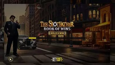 Introduction Screen - The Slotfather: Book of Wins – HOLD & WIN BetSoft 5 Reel/10 Line