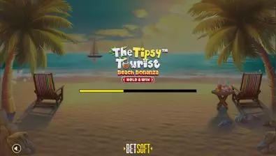 Introduction Screen - The Tipsy Tourist - Beach Bonanza - Hold & Win BetSoft 5 Reel/