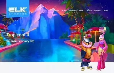 Introduction Screen - Tropicool 4 Elk Studios /