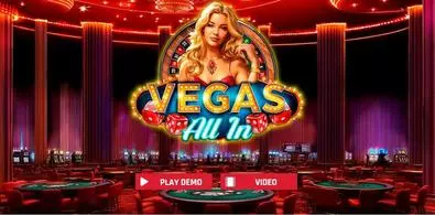 Introduction Screen - Vegas All In Red Rake Gaming 5 Reel/10 Line