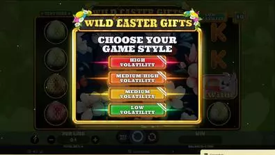 Introduction Screen - Wild Easter Gifts Spinomenal 5 Reel/10 Line