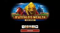 Introduction Screen - Buffalo's Wealth Win Spins 1Spin4Win 5 Reel/243 Line