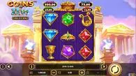 Main Screen Reels - Coins of Zeus – HOLD and WIN BetSoft 3 Reel/5 Line